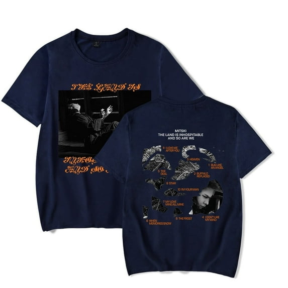 Mitski Mystery The Land Is Inhospitable and So Are We Album shirt for men and women, fashionable and casual, pure cotton short sleeved top