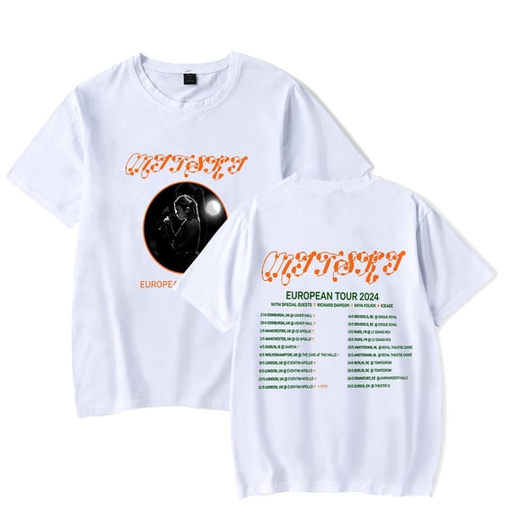 Mitski Mystery Tour Shirt Merch for Fans Popular Reversible Print Unisex Fashionable Casual Short Sleeve Top