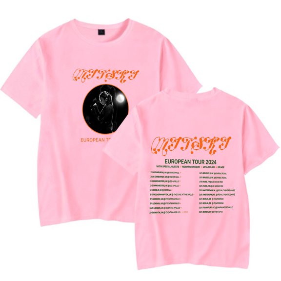 Mitski Mystery Tour Shirt Merch for Fans Popular Reversible Print Unisex Fashionable Casual Short Sleeve Top