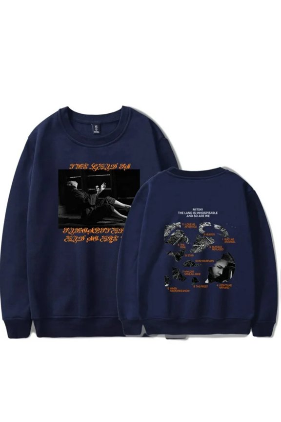 Mitski The Land Is Inhospitable and So Are We Album Long Sleeve Crewneck Sweatshirt Merch For Men/Women Hoodie Top