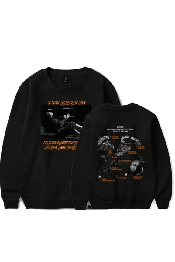 Mitski The Land Is Inhospitable and So Are We Album Long Sleeve Crewneck Sweatshirt Merch For Men/Women Hoodie Top