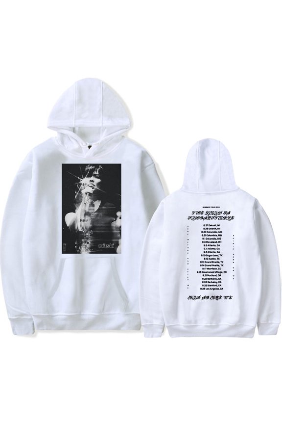 Mitski Tour Merch Unisex Cotton-Blend Long Sleeve Casual Pullover Hoodie
