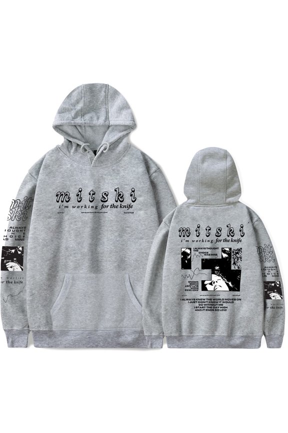 Mitski Working for the Knife Music Gift For Him For Her Merch Hoodies Popular Print Unisex Trendy Casual Streetwear