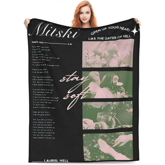 Mitskis Blanket Blankets Bed Blanket Throw Blanket Sofa Couch Blanket for All Season 80"X60"