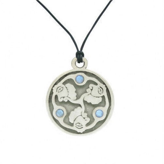 Mitsu Domo Pendant with Blue CZ Gems