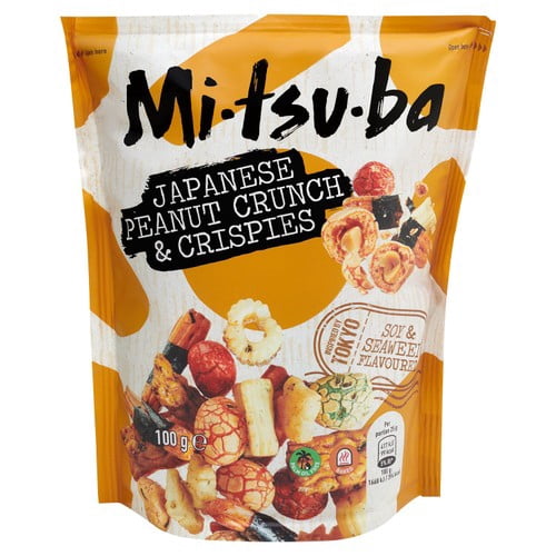 Mitsuba Japanese Peanut Crunch & Crispies 100g, British Import (Pack of 3)