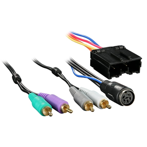 Metra 70-7003 Aftermarket Radio Wiring Harness and OEM Amplifier Integration Harness for Mitsubishi 1994-2002