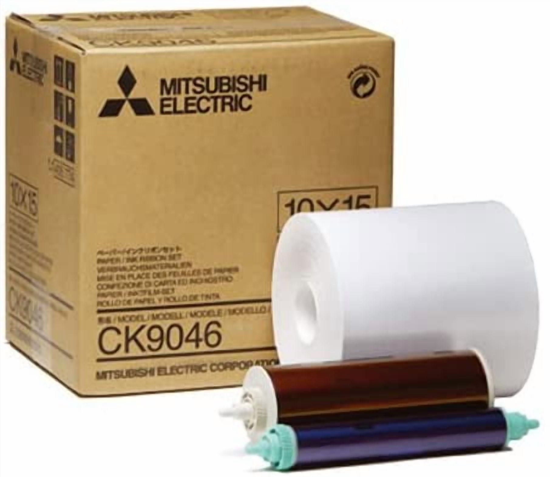 Mitsubishi 6" Electric Wide Paper Roll & Inksheet for 600 Photos