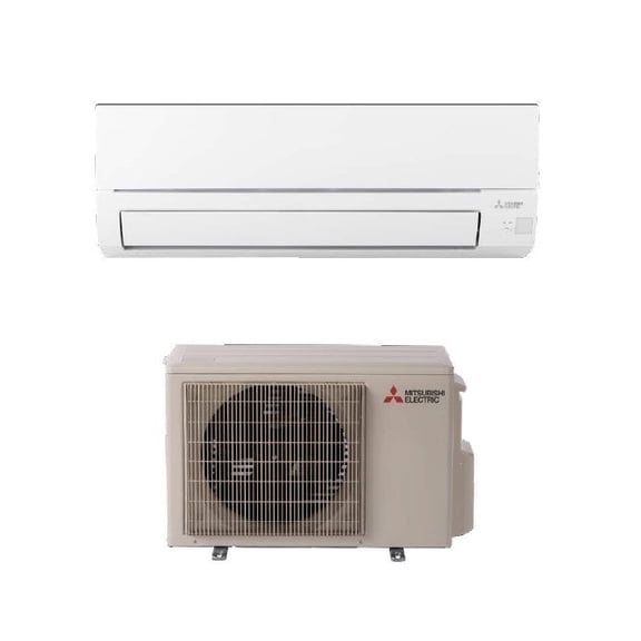 Mitsubishi 9,000 Btu 18 SEER2 Mini Split Single Zone Heat Pump System