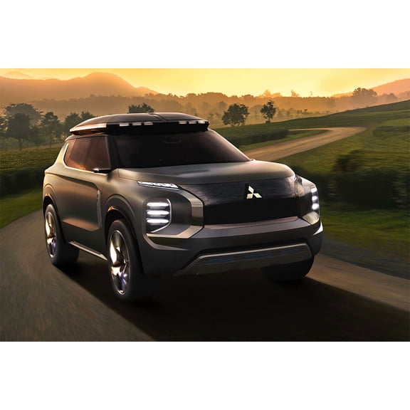 Mitsubishi E-Yi Concept Sports Car Luxury Car Wall Art Home Decor - 12x18 Inch Laminated Poster - Stunning Detail and Bold Colors