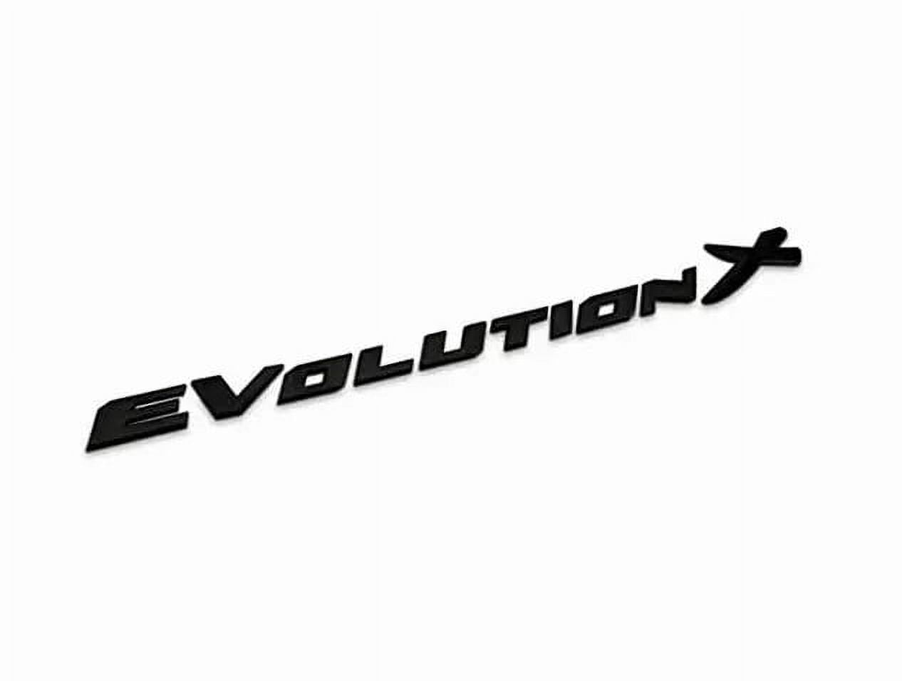 Mitsubishi Evolution X Trunk Letters Badge Emblem Lancer EVO X Black -  Walmart.com, image size:1266x956