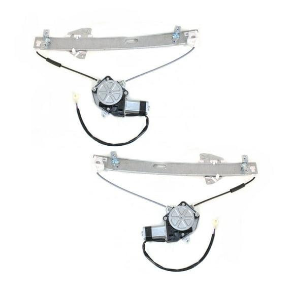 For Mitsubishi Galant 1999-2003 Window Regulator Assembly Driver and Passenger Side | Pair | Front | Power | Cable | Replacement For MI1350107, MI1351107 | MR287307, MR287308