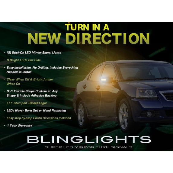 Mitsubishi Galant LED Side Mirror Turnsignals LEDs Mirrors Turn Signals Lights Signalers Lamps