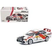 Mitsubishi Lancer Evolution IV RHD #2 Richard Burns - Robert Reid "Monte Carlo Rally" 1998 1/64 Diecast Model Car by Pop Race
