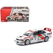 Mitsubishi Lancer Evolution IV RHD #1 Winner Rally de Catalunya 1997 1/64 Die Cast Model Car by Pop Race