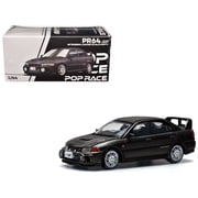 Mitsubishi Lancer Evolution IV RHD Right Hand Drive Pyrenees Black Pearl 1/64 Diecast Model Car by Pop Race
