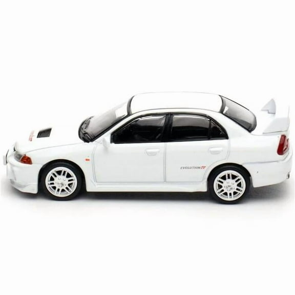 Mitsubishi Lancer Evolution IV RHD (Right Hand Drive) White "Indonesia Diecast Expo 2024 Exclusive" 1/64 Diecast Model Car by Pop Race