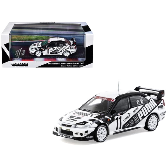 Mitsubishi Lancer Evolution VI TME RHD "Puma - Super Taikyu Series" (2000) "Hobby64" 1/64 Diecast Model Car by Tarmac Works