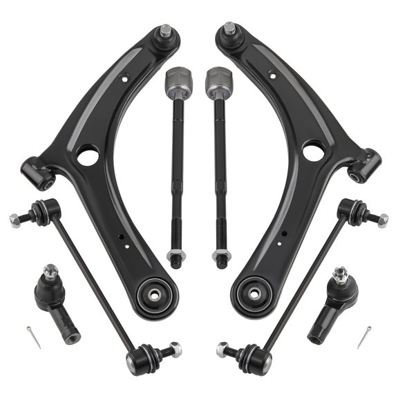 Mitsubishi Lancer/Outlander Front Lower Control Arm Kit - 8Pcs, OEM: K620548/K620549, ES800471, EV800638, K80258 - 2008-2017 Steering & Suspension