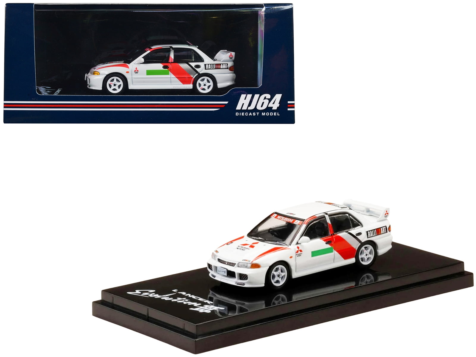 Mitsubishi Lancer RS Evolution III RHD Scortia White with Red