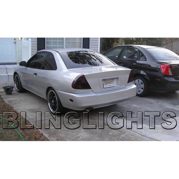 Mitsubishi Mirage Tinted Smoked Tail Lamp Light Overlay Kit mk5 Film Protection