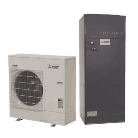 Mitsubishi P-Series 12,000 BTU Multi-Position Heat Pump Air Conditioning System - 21.4 SEER
