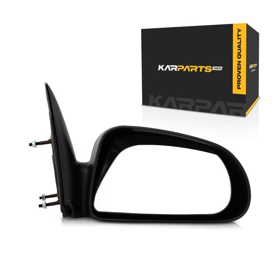For Mitsubishi Raider 2006 2007 2008 2009 Door Mirror Passenger Side | Manual | Non Folding | Textured Black | 5X7 | Replacement For CH1321219 | 55077620AD