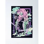 Mitsuri - Demon Slayer Kimetsu no Yaiba Neon Poster Unframed Size 24''x36'' GooGate