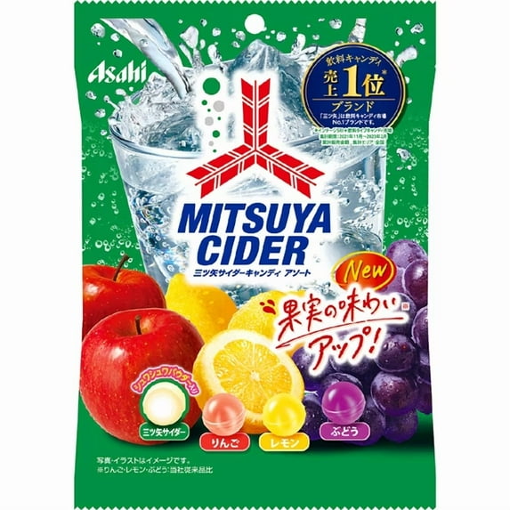 Asahi Mitsuya Cider Real fruits Candy 112g Made in JAPAN - Tokyo Snack Land