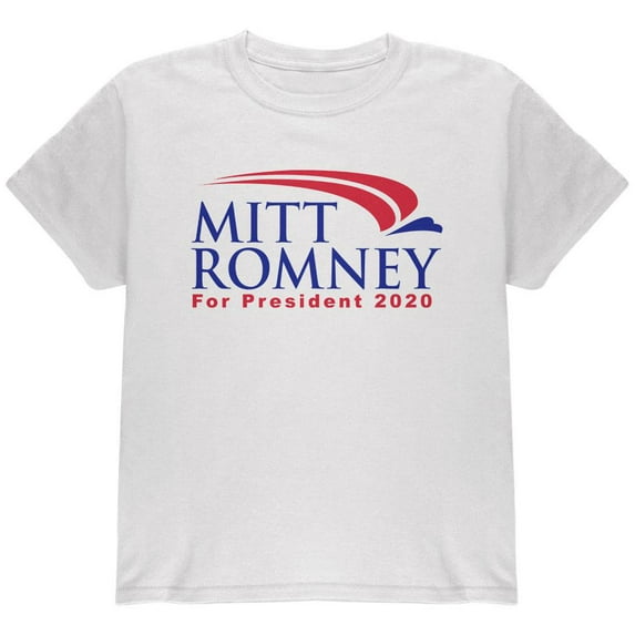 Mitt Romney For President 2020 Youth T Shirt White YXL