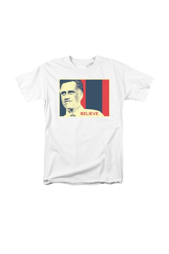 Mitt Romney Republican 2012 Presidential Election Believe Political Adult Tee
