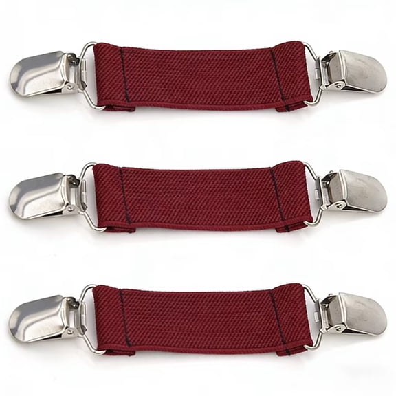 Mitten Clips, Anti-Loss Glove Holder, Non-Slip Clothing Fastener for Winter Jackets, Practical Gift for Parents Watermelon Red (3Pcs)