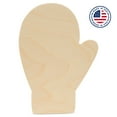 thumbnail image 1 of Mitten Cutouts 8-inch, Pack of 5 Unfinished Wood Crafts Blank, Small Wooden Shapes for Crafts & Party Decor, by Woodpeckers, 1 of 1