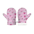 thumbnail image 1 of Mittens for Kids Winter Unisex Kids Thermal Insulated Mittens Printed Warm Lined Cold Weather Outdoor Activity Handwear for Boys and Girls Toddlers Boys Mittens Light Purple 2 Years-3 Years, 1 of 7