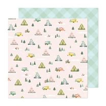 Mittens & Mistletoe Double-Sided Cardstock 12"X12"-Warm Wishes