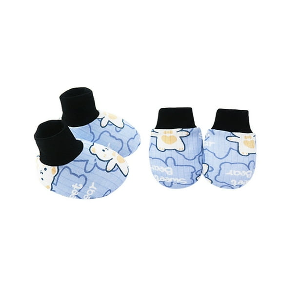Mittens Socks Set Toddler Mitts Baby Mittens Cotton Gloves Footwear Baby Breathable Gloves for Boys Girls