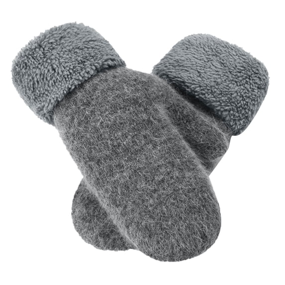 Mittens for Men Winter Fashion Windproof Wool Running Cycling Touch Screen Fitness Womens Gloves Grey