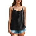 thumbnail image 1 of Mittory Camisole Top for Women Sleeveless Dressy Strap Tank Top Summer Loose Fit Cami Shirt, 1 of 6