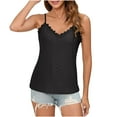 thumbnail image 1 of Mittory Camisole for Women V Neck Spaghetti Strap Tank Tops Sleeveless Blouses Loose Fit, 1 of 7