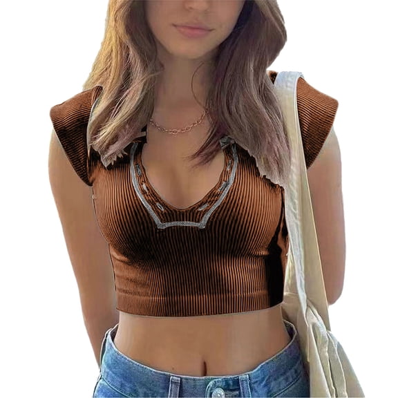 Mittory Crop Cami Top for Women Aesthetic Graphic Crop Top Gothic Sleeveless Backless Camisole Streetwear
