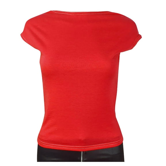 Mittory Everyday Fitted T-Shirt for Women,Crew Neck Basic Short Sleeves T ShirtCrop Tops Modal Slim Fit Tee