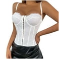 thumbnail image 1 of Mittory Lace Bustier Corset Tops for Women Sexy Going Out Party Club Top with Buckle, 1 of 8