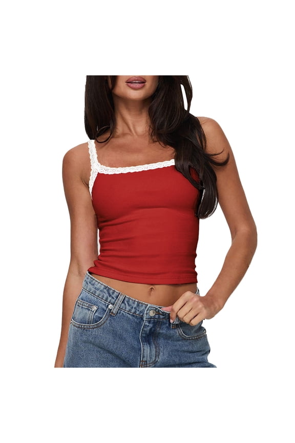 Lace Tank Tops for Women Sexy Clothing Halter Tops Casual Vintage Cami Top Dressy