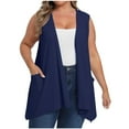 thumbnail image 1 of Mittory Lightweight Plus Size Cardigan with Pocket Sleeveless Cardigans for Women Summer, 1 of 7