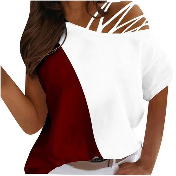 Mittory Off The Shoulder Tops for Women Trendy Sexy Short Sleeve Shirts Sexy Ladies Blouses Summer Clothes