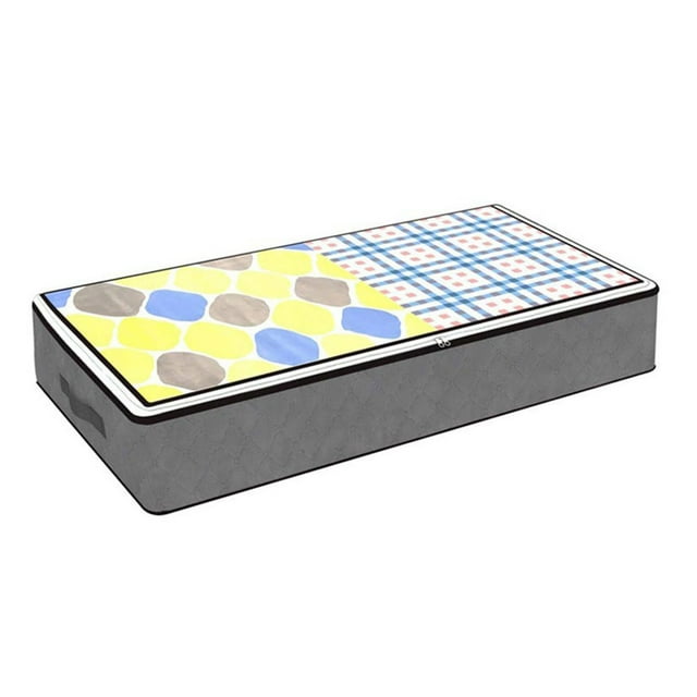Mittory Queen Size Bed Storage Bag With Zipper Transparent Window