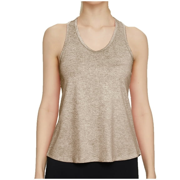 Mittory Racerback Workout Tank top for Women Crew Neck Activewear Running Tops Stretchy Athletic Sleeveless Shirts