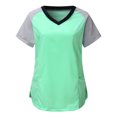 thumbnail image 1 of Mittory Scrub Top for Women, Crossover V-Neck, Fitted Back Super-Soft Scrub Top Breathable & Easy Care, 1 of 8