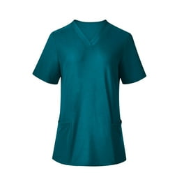 Landau Women's V-Neck Tunic Scrub Top, Style 8219