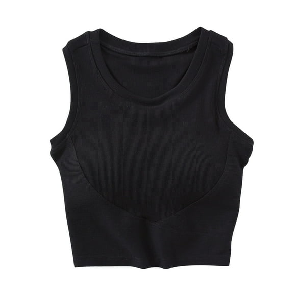 Mittory Women Sport Bra Sleeveless Yoga Tank Crop Tops Vest Workout Activewear
